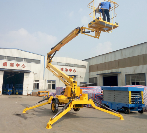 牽引折臂式液壓升降機(jī) 牽引折臂式液壓升降機(jī)